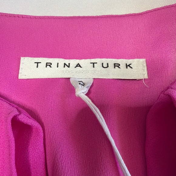 Trina Turk, Heron Top, Snapdragon Synthetic Blend, Size Sm - Picture 5 of 7